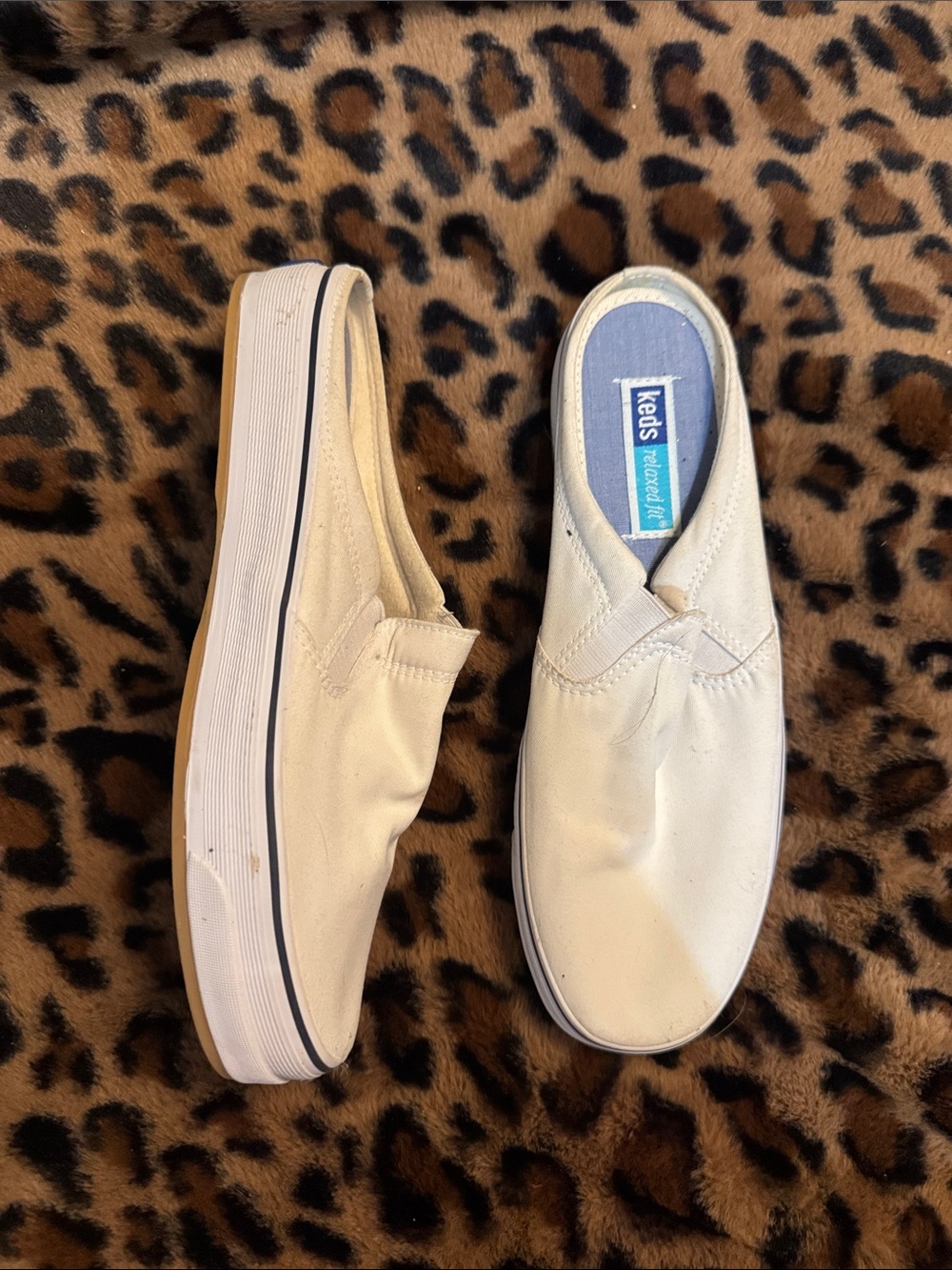Keds Men’s Slip-On Canvas Loafers in Off-White